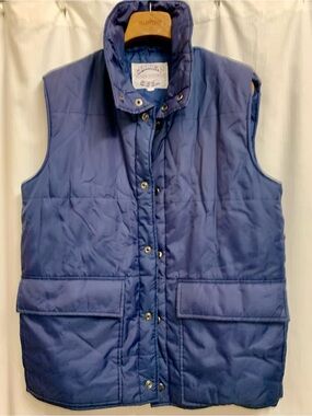 Vintage CURRENT SEEN Blue Puffer Vest Lightweight Insulated Nylon Men’s